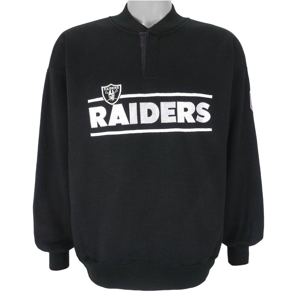 Starter - Oakland Raiders Embroidered Sweatshirt 1990s Medium Vintage Retro Football