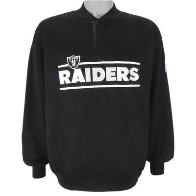 Starter - Oakland Raiders Embroidered Sweatshirt 1990s Medium