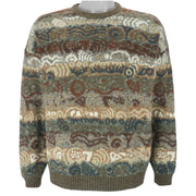 Vintage (Supermaglia) - Stripes Crew Neck Knit Sweater 1990s Large Vintage Retro