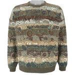 Vintage (Supermaglia) - Stripes Crew Neck Knit Sweater 1990s Large Vintage Retro