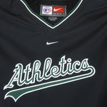Nike - Oakland Athletics Pullover Windbreaker 1990s 2X-Large Vintage Retro Baseball