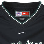 Nike - Oakland Athletics Pullover Windbreaker 1990s 2X-Large Vintage Retro Baseball