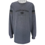 Harley Davidson - Grey Embroidered Crew Neck Sweatshirt 1990s XX-Large