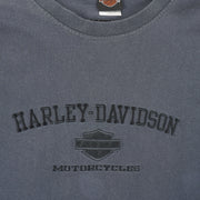 Harley Davidson - Grey Embroidered Crew Neck Sweatshirt 1990s XX-Large Vintage Retro