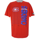Starter - Red Montreal Canadiens Single Stitch T-Shirt 1994 X-Large