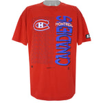 Starter - Red Montreal Canadiens T-Shirt 1994 X-Large Vintage Retro Hockey