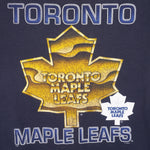 NHL - Black Toronto Maple Leafs T-Shirt 1990s Large Vintage Retro Hockey