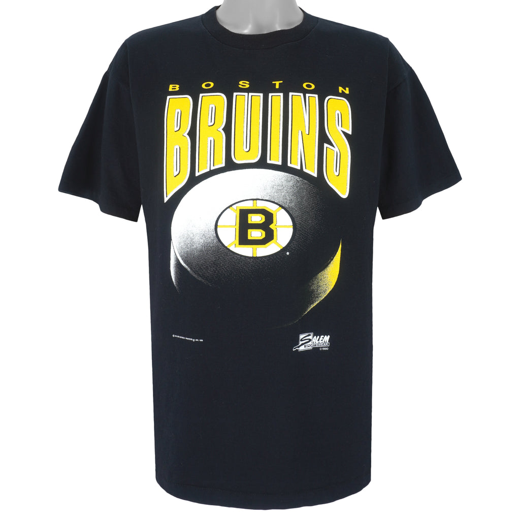 NHL (Salem) - Boston Bruins Big Logo T-Shirt 1990s X-Large Vintage Retro Hockey