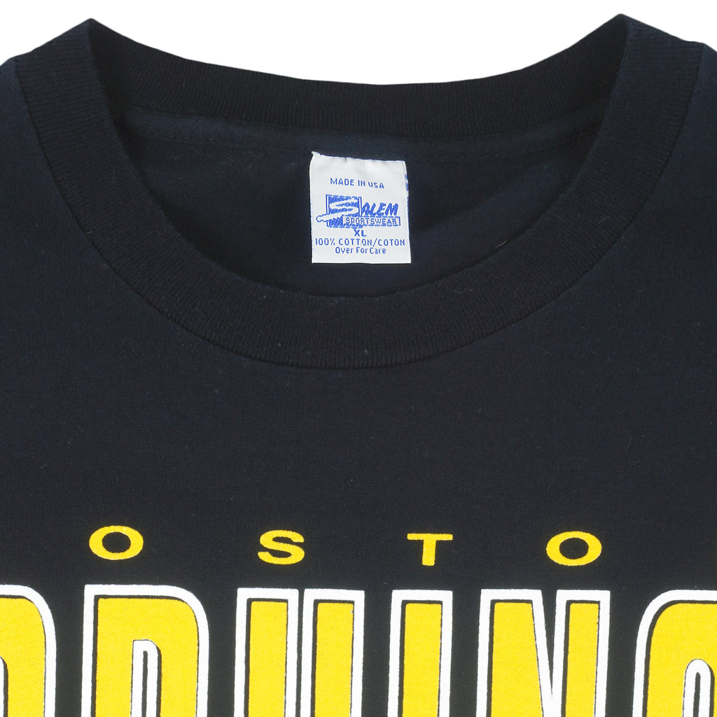 NHL (Salem) - Boston Bruins Big Logo T-Shirt 1990s X-Large Vintage Retro Hockey