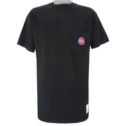 NBA (Nutmeg) - Black Detroit Pistons T-Shirt 1990s X-Large Vintage Retro Basketball
