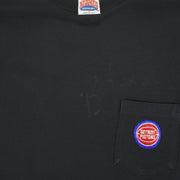 NBA (Nutmeg) - Black Detroit Pistons T-Shirt 1990s X-Large Vintage Retro Basketball