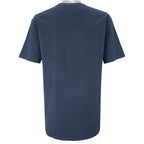 Stussy - Dark Blue Embroidered T-Shirt 1990s Large Vintage Retro