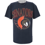 NHL (The Game) - Ottawa Senators Big Logo T-Shirt 1990s X-Large Vintage Retro Hockey