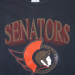 NHL (The Game) - Ottawa Senators Big Logo T-Shirt 1990s X-Large Vintage Retro Hockey