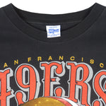 NFL (Salem) - Black San Francisco 49ers T-Shirt 1992 X-Large Vintage Retro Football