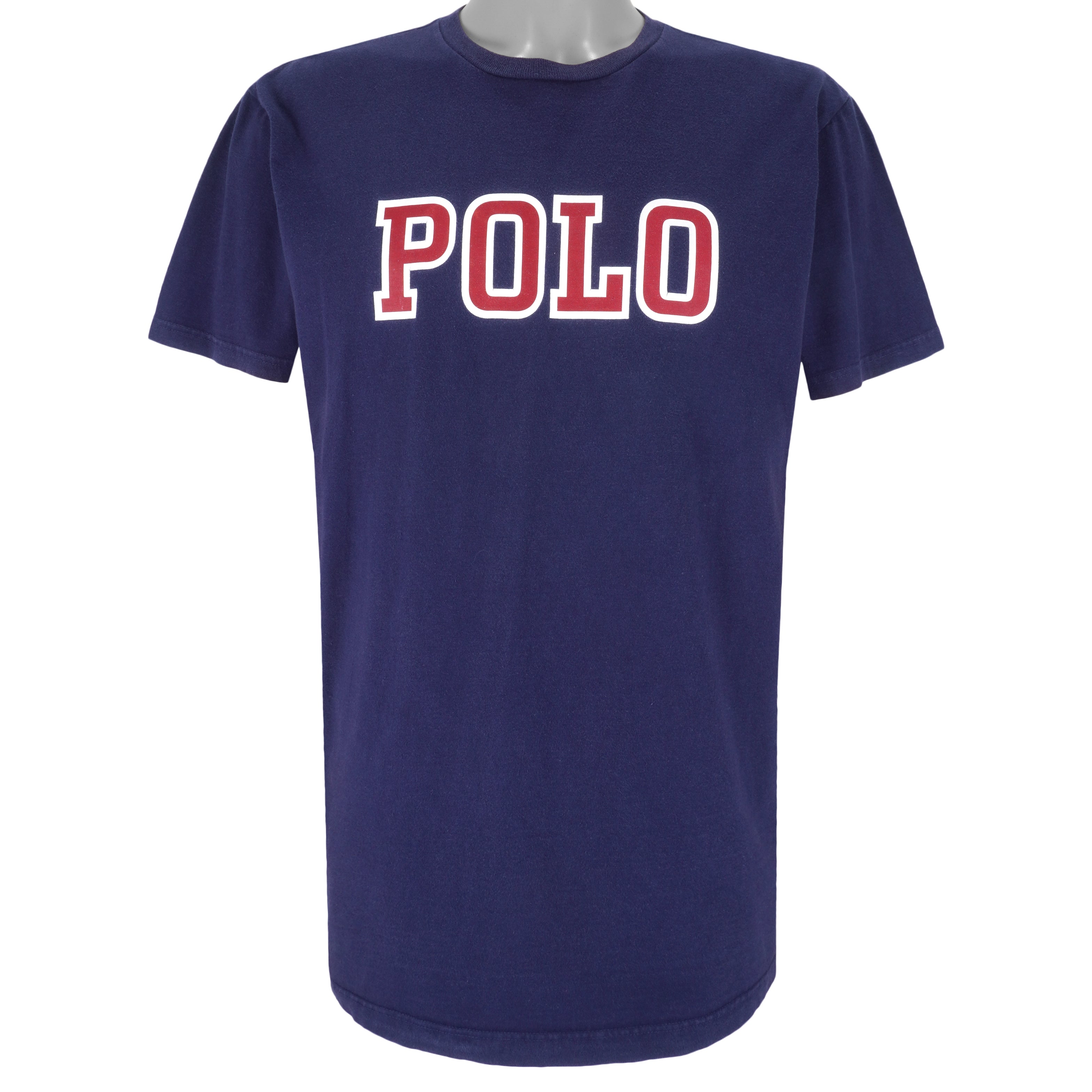 Ralph Lauren (Polo Sport) - Blue T-Shirt 1990s Large Vintage Retro