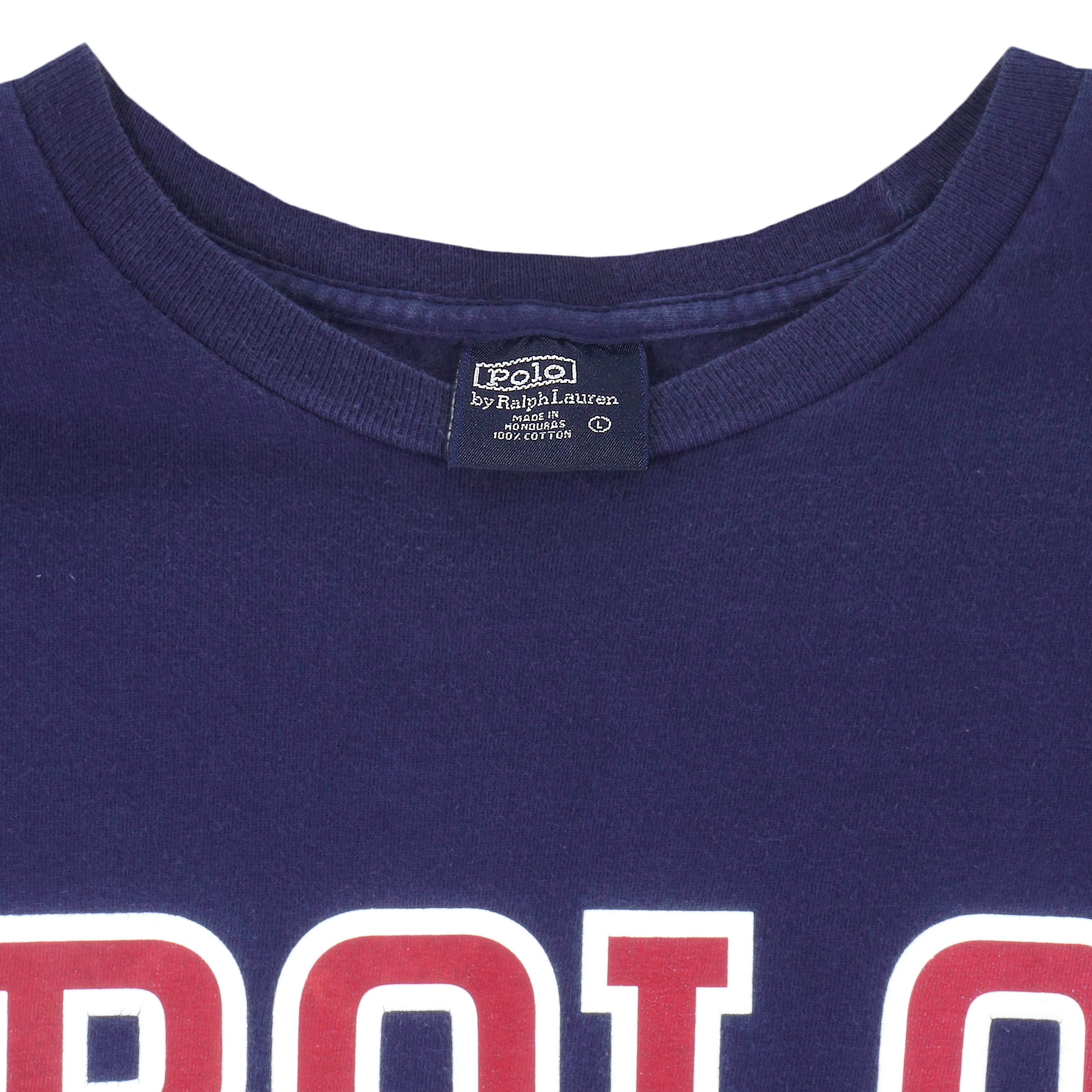 Ralph Lauren (Polo Sport) - Blue T-Shirt 1990s Large Vintage Retro