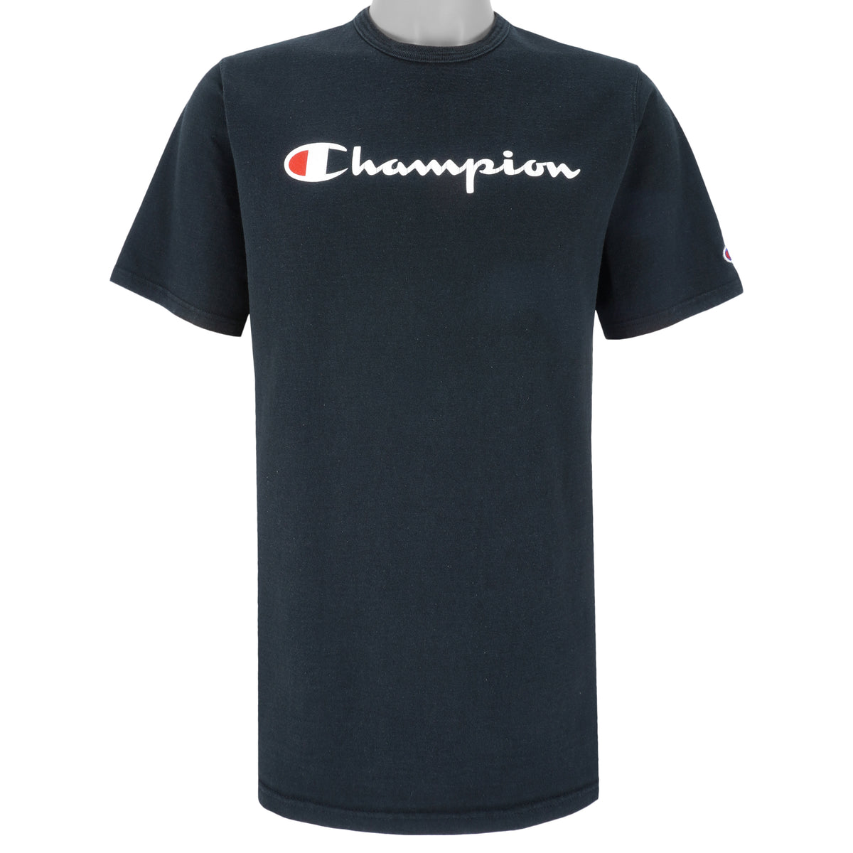 Champion - Black Classic T-Shirt 1990s Large Vintage Retro