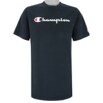 Champion - Black Classic T-Shirt 1990s Large