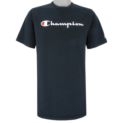 Champion - Black Classic T-Shirt 1990s Large