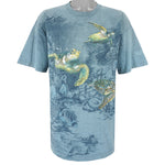 Vintage (Habitat) - North Carolina Aquariums All Over Print T-Shirt 1990s X-Large