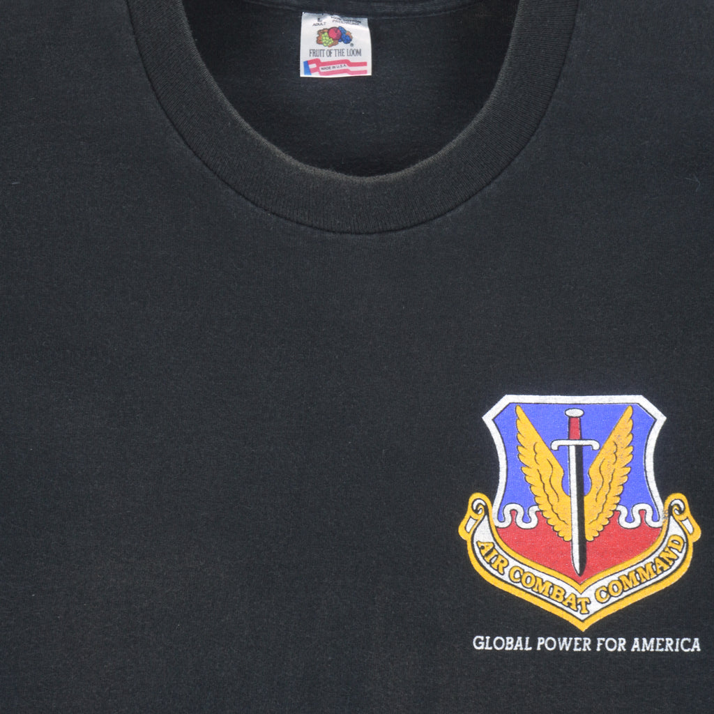 Vintage - Air Combat Command T-Shirt 1990s Large Vintage Retro