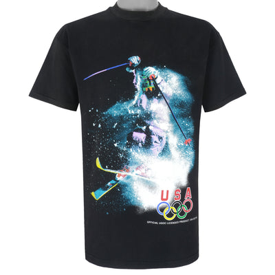 Vintage (Hanes) - USA Olympic Ski Team T-Shirt 1996 Large