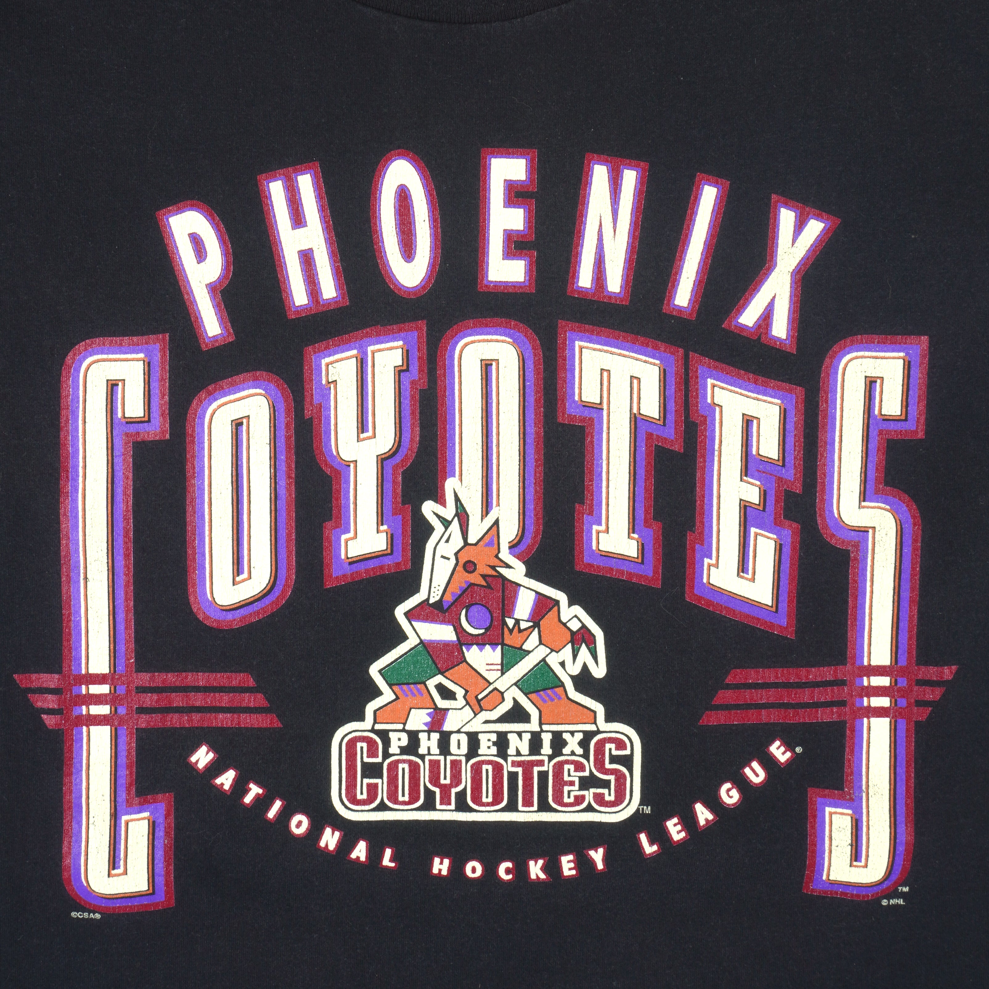 Arizona Coyotes Vintage 90s Starter Snapback Hat Nhl Hockey Black Red