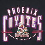 NHL (CSA) - Black Phoenix Coyotes T-Shirt 1990s X-Large Vintage Retro Hockey