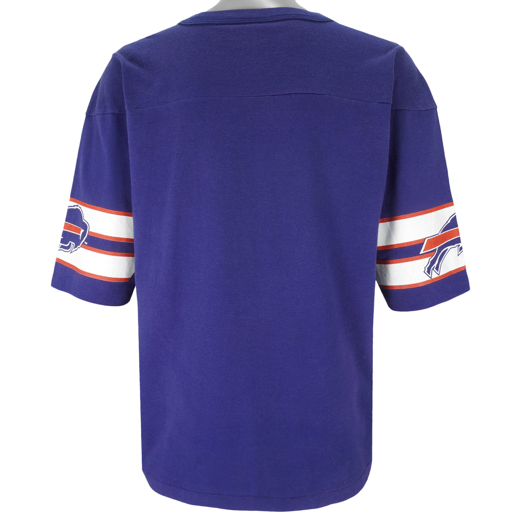 NFL (Garan) - Buffalo Bills Big Logo Football Jersey 1990s X-Large Vintage Retro Football