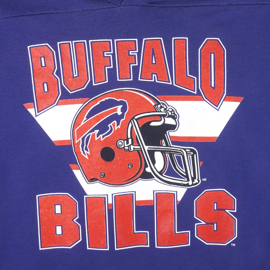 NFL (Garan) - Buffalo Bills Big Logo Football Jersey 1990s X-Large Vintage Retro Football
