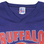 NFL (Garan) - Buffalo Bills Big Logo Football Jersey 1990s X-Large Vintage Retro Football