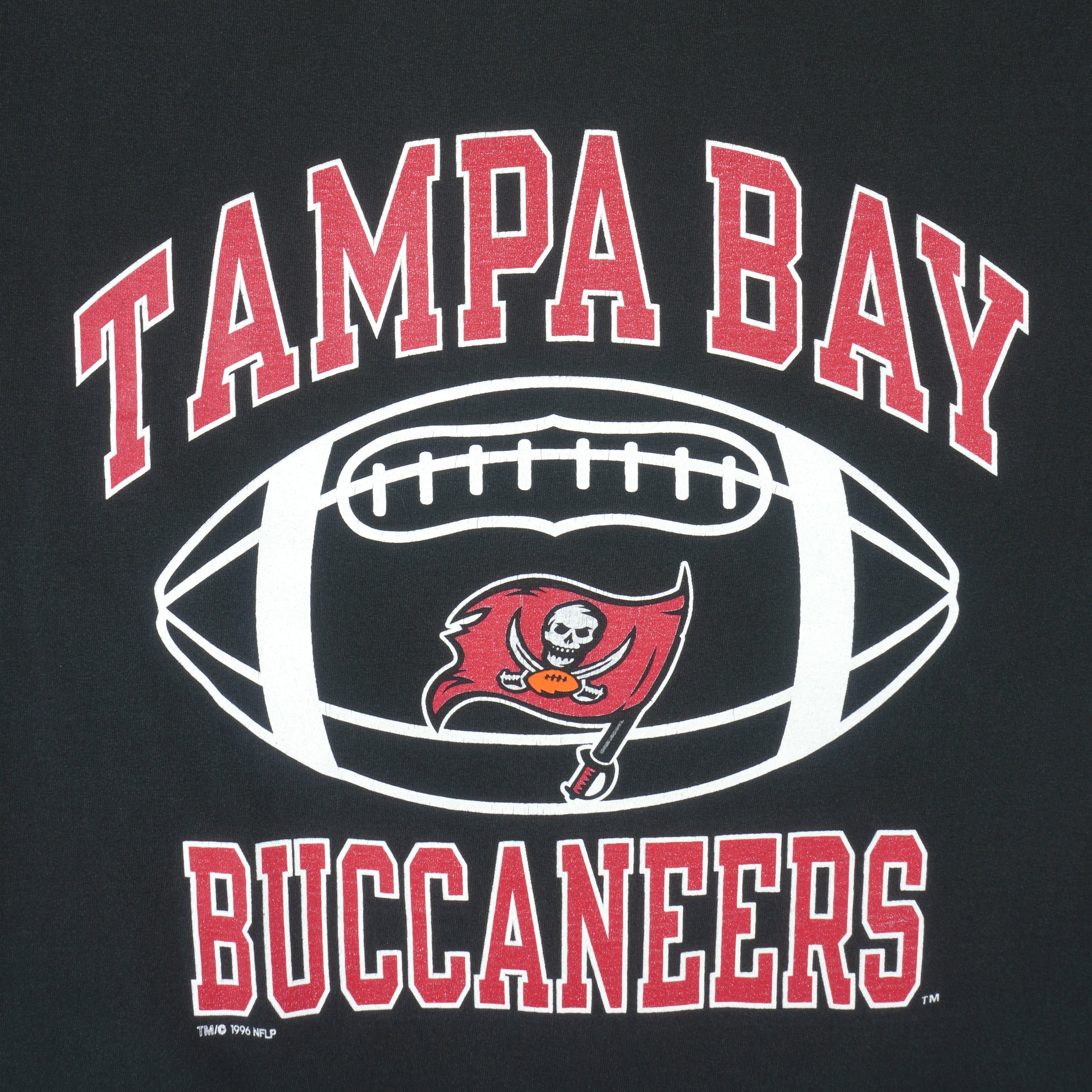Champion - Tampa Bay Buccaneers Big Logo T-Shirt 1996 Large Vintage Retro Football
