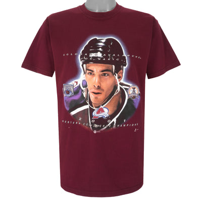 NHL (Gildan) - Colorado Avalanche Joe Sakic T-Shirt 2001 Large