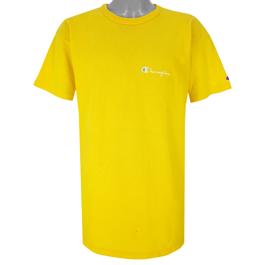 Champion - Yellow Classic T-Shirt 1990s X-Large Vintage Retro