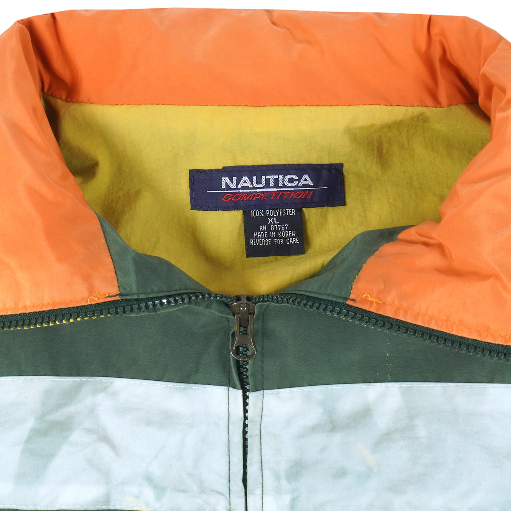 Nautica - Green Zip-Up Jacket 1990s X-Large Vintage Retro