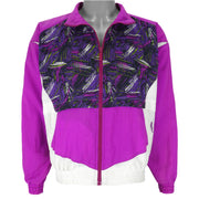 Reebok - Pink with Pattern Windbreaker 1990s Medium Vintage Retro