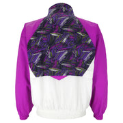 Reebok - Pink with Pattern Windbreaker 1990s Medium Vintage Retro