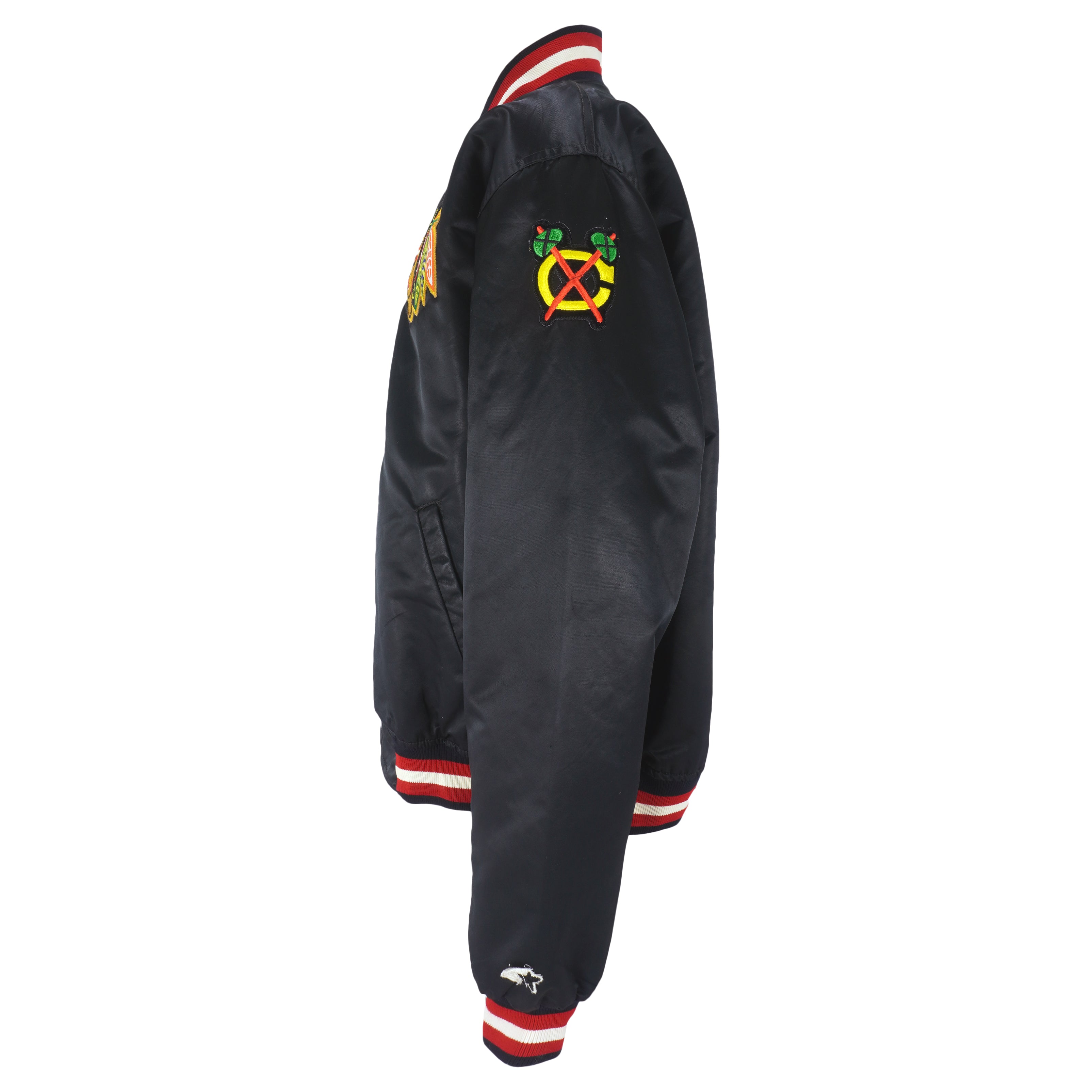 Starter Bomber Chicago Blackhawks 80's Satin Jacket (Varsity