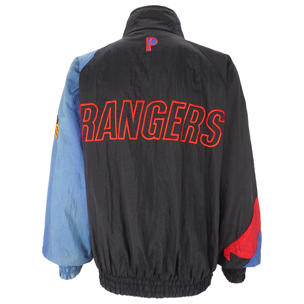 NHL (Pro Player) - New York Rangers Zip-Up Windbreaker 1990s Large Vintage Retro Hockey
