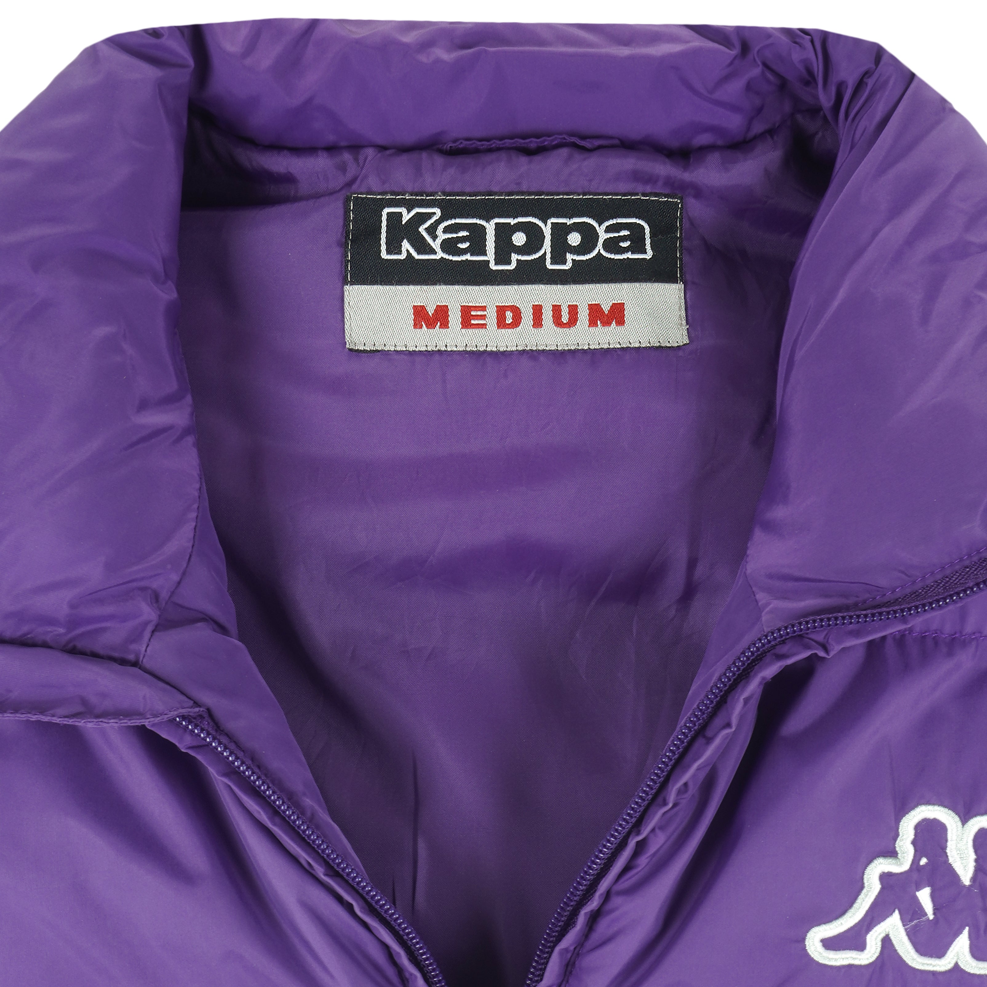 Kappa - Purple Zip-Up Vest 1990s Medium Vintage Retro