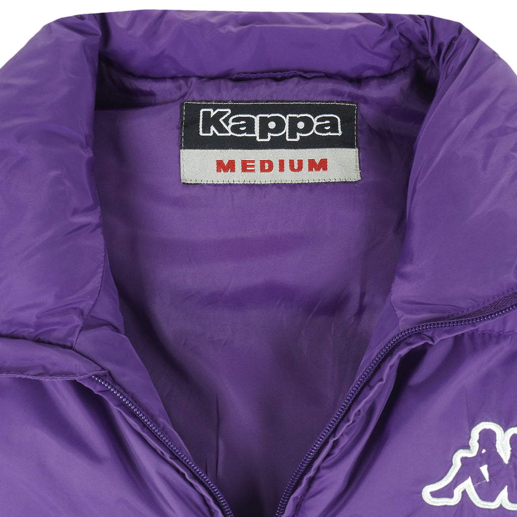 Kappa - Purple Zip-Up Vest 1990s Medium Vintage Retro