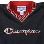 Champion - Black Embroidered Pullover 1990s X-Large Vintage Retro