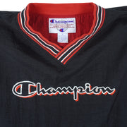 Champion - Black Embroidered Pullover 1990s X-Large Vintage Retro