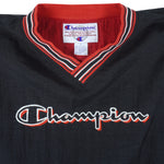 Champion - Black Embroidered Pullover 1990s X-Large Vintage Retro