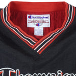 Champion - Black Embroidered Pullover 1990s X-Large Vintage Retro