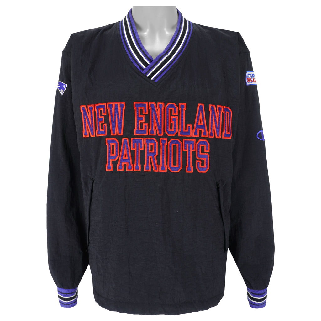 Champion - New England Patriots Pullover Windbreaker 1990s Medium