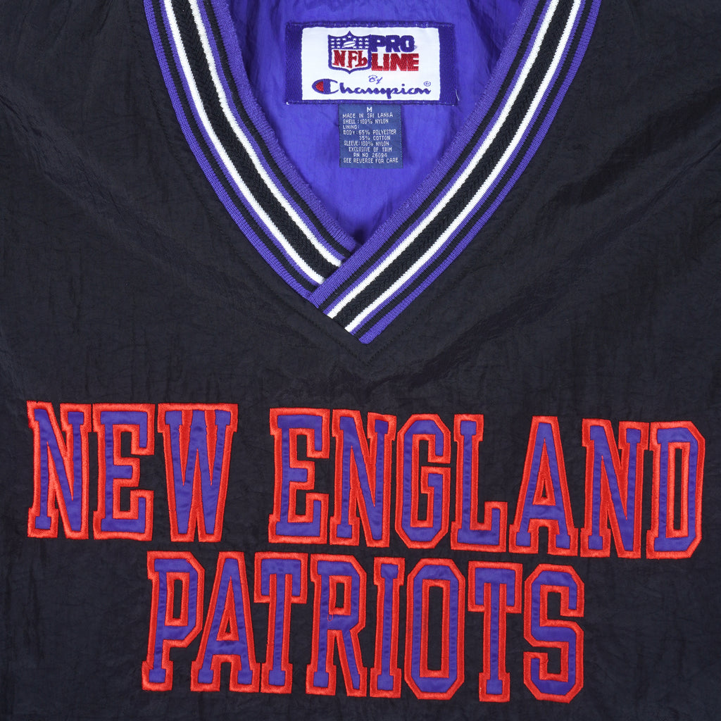 Champion - New England Patriots Pullover Windbreaker 1990s Medium