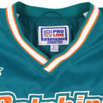 Starter - Miami Dolphins Pullover Windbreaker 1990s Large Vintage Retro Football