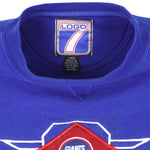 NFL (Logo 7) - New York Giants Embroidered Crew Neck Sweatshirt 1990s Large Vintage Retro Football